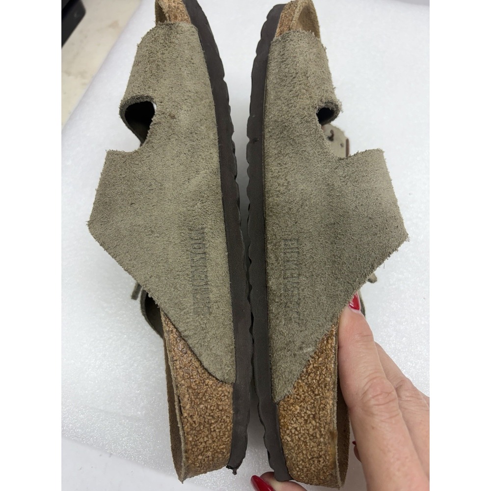 Birkenstock Arizona Suede 2 Strap Sandals Tan Womens Sz 39 US 9 Men's 7 - Picture 4 of 5